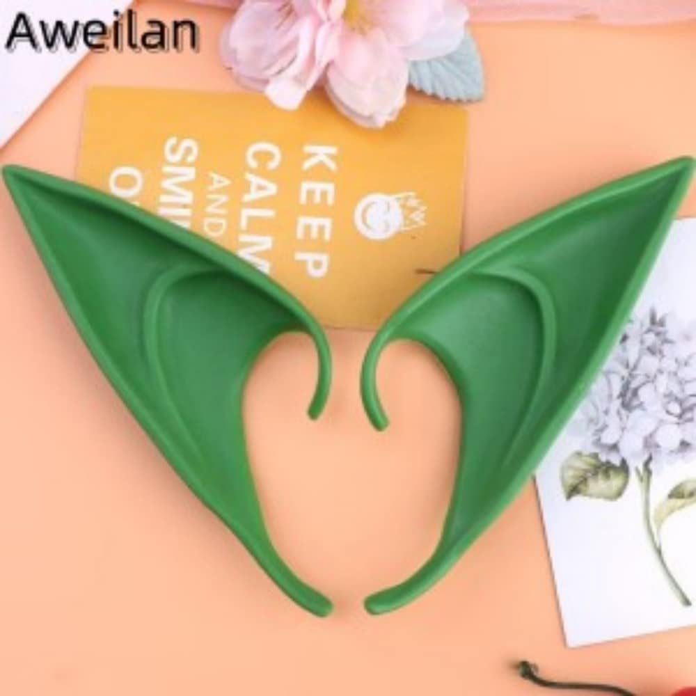 Aweilan 2 pairs of soft latex clip-on elf ear tips for fairy and pixie cosplay - view 2