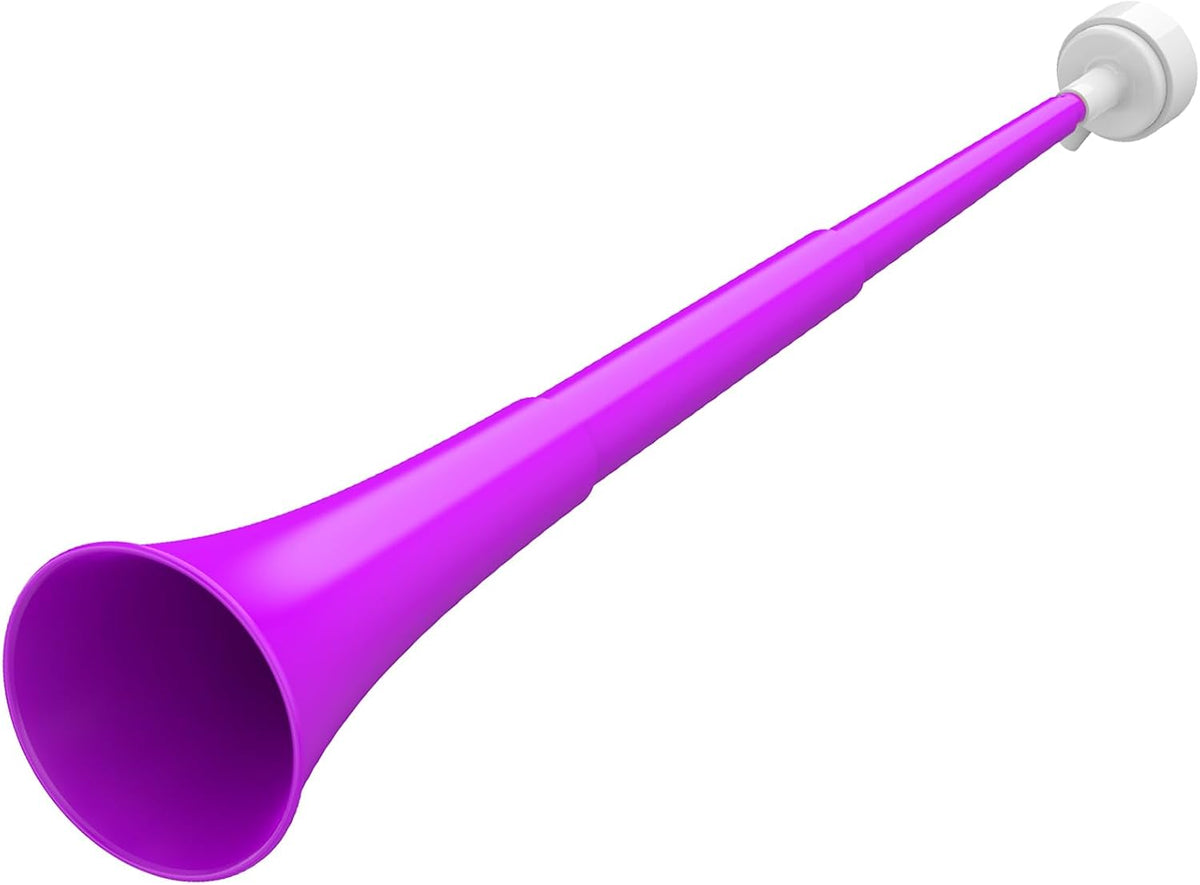 Collapsible Stadium Horn 24 Inch Vuvuzela Trumpet Blow Horns - Purple