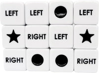 Ahoper Right Left Center Dice Only 12 Dices Prime Dice Game（ six
