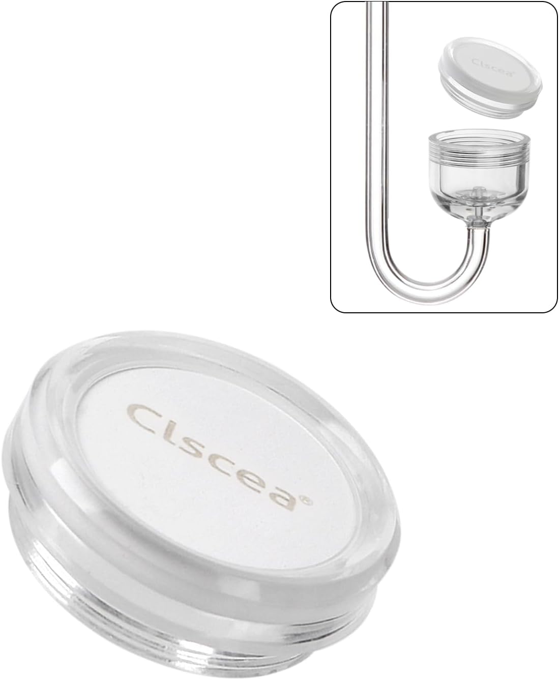 Acrylic CO2 Diffuser with Integrated Bubble Counter for Aquarium - Replacement disc(S) - image 2