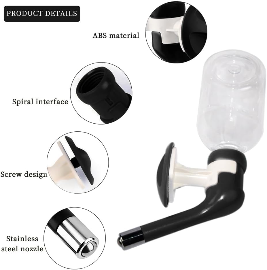 Andiker Dog Water Bottle for Crate - Black - image 3