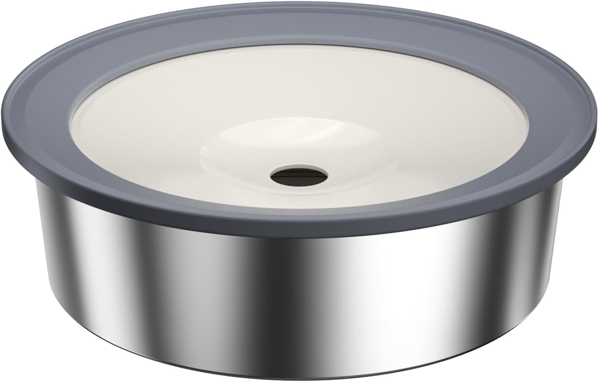 No Spill Dog Water Bowl, 1.5L Stainless Steel Slow Drinking Water Dish Dispenser, Spilling Drip - 1.5L