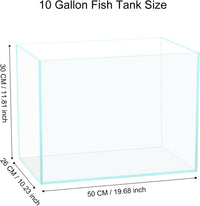 Vimvins 3 Gallon Glass Fish Tank - 10 Gallon - image 2
