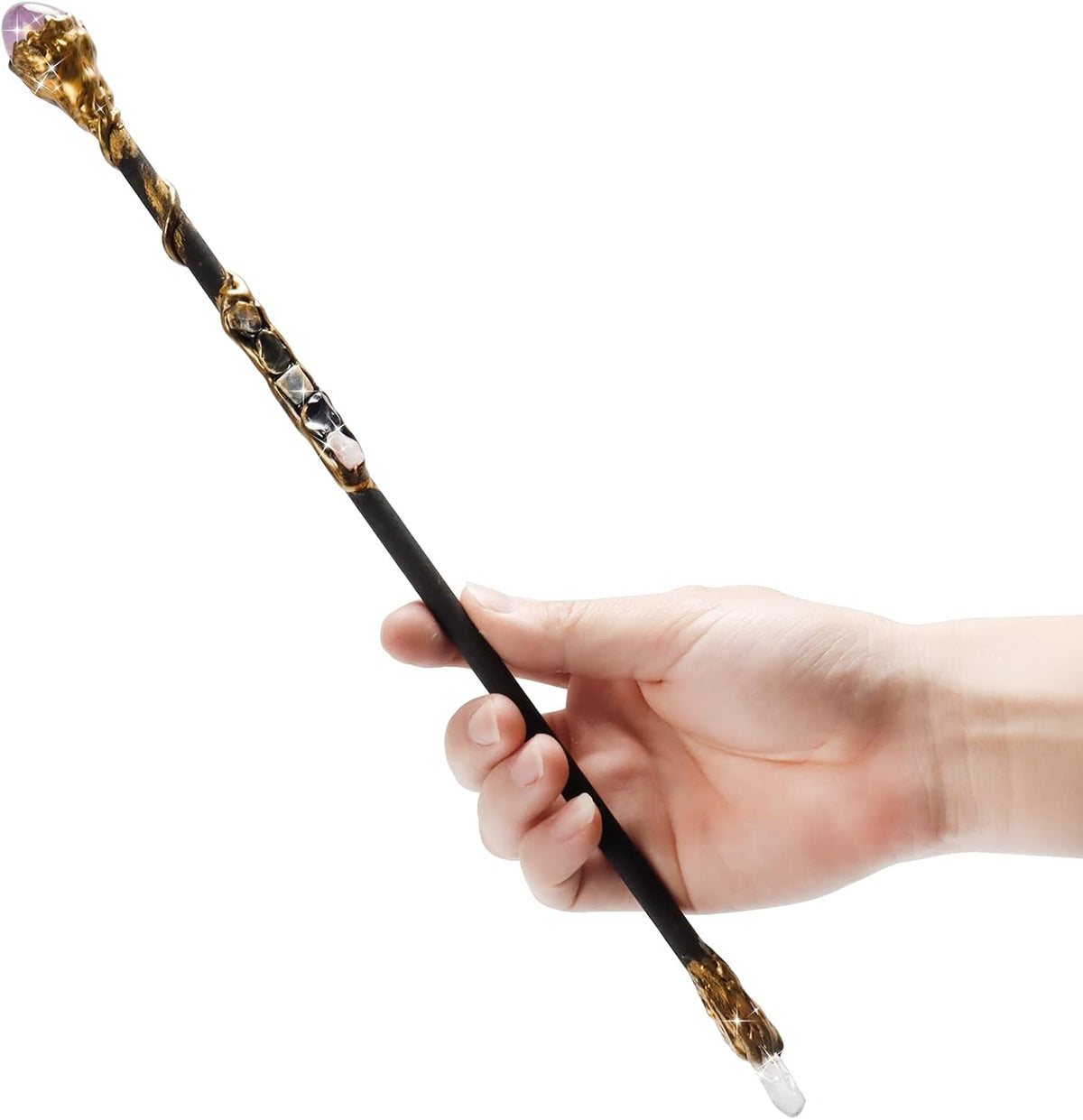 Fine Handcrafted Crystal Magic Wand Wizard Wand for Witches - D