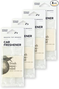 Fresh Squeezed Car Air Freshener - 4 Pack