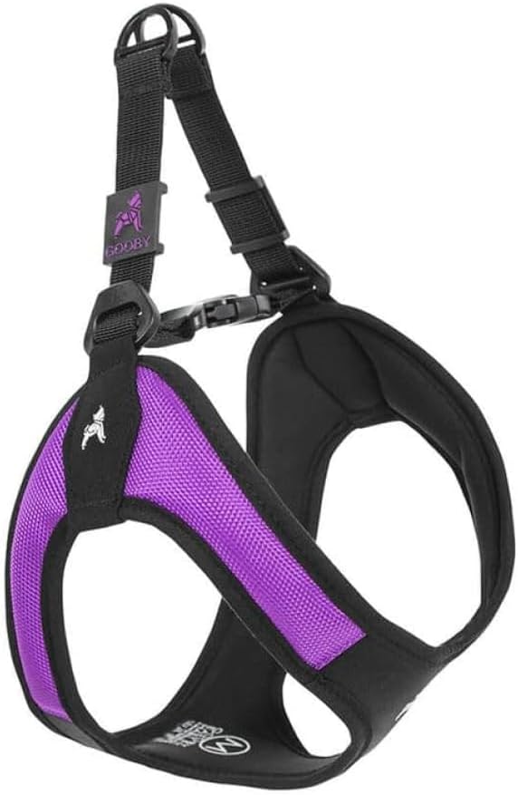 Gooby Escape Free Easy Fit Dog Harness, Step-in - Medium chest (18~21.75") / Purple