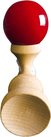 HOLYKING red wooden kendama cup and ball skill game, 6.7 inches tall - view 8