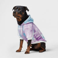 Spark Paws Dog Hoodie, Buttery-Soft Sweater Sweatshirt - 90s Retro Sky Dye / 5XL