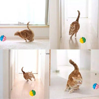 YnFag 16 Pack Foam Soccer Balls Cat Toys for Indoor Cat Balls (Featuring Different 16)