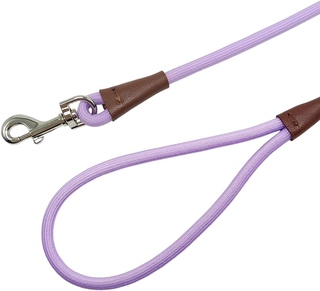 MayPaw Small Rope Dog Leash 6FT 8FT 10FT - 6ft*1/4" / purple - image 3