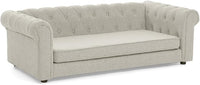 Dog Sofa Couch for Medium to Large Dogs, 55" Memory Foam Pet Sofa Couch with Washable Fabric, Durable Elevated Dog Bed with Legs, Removable Cushion for Medium and Large Dogs, Beige