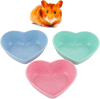 3 Pack Hamster Food Dish Small Cute Shape Food Bowl for Hamster