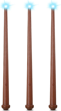 Skylety 3 light up magic wands with sound in black, dark brown and yellow - view 5
