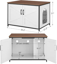 unipaws Extra Large Cat Litter Box Enclosure Furniture with Top Opening, XL Washroom Bench for Cats with Removable Divider, Jumbo Automatic Litter Box Cover and Hidden Cat Box