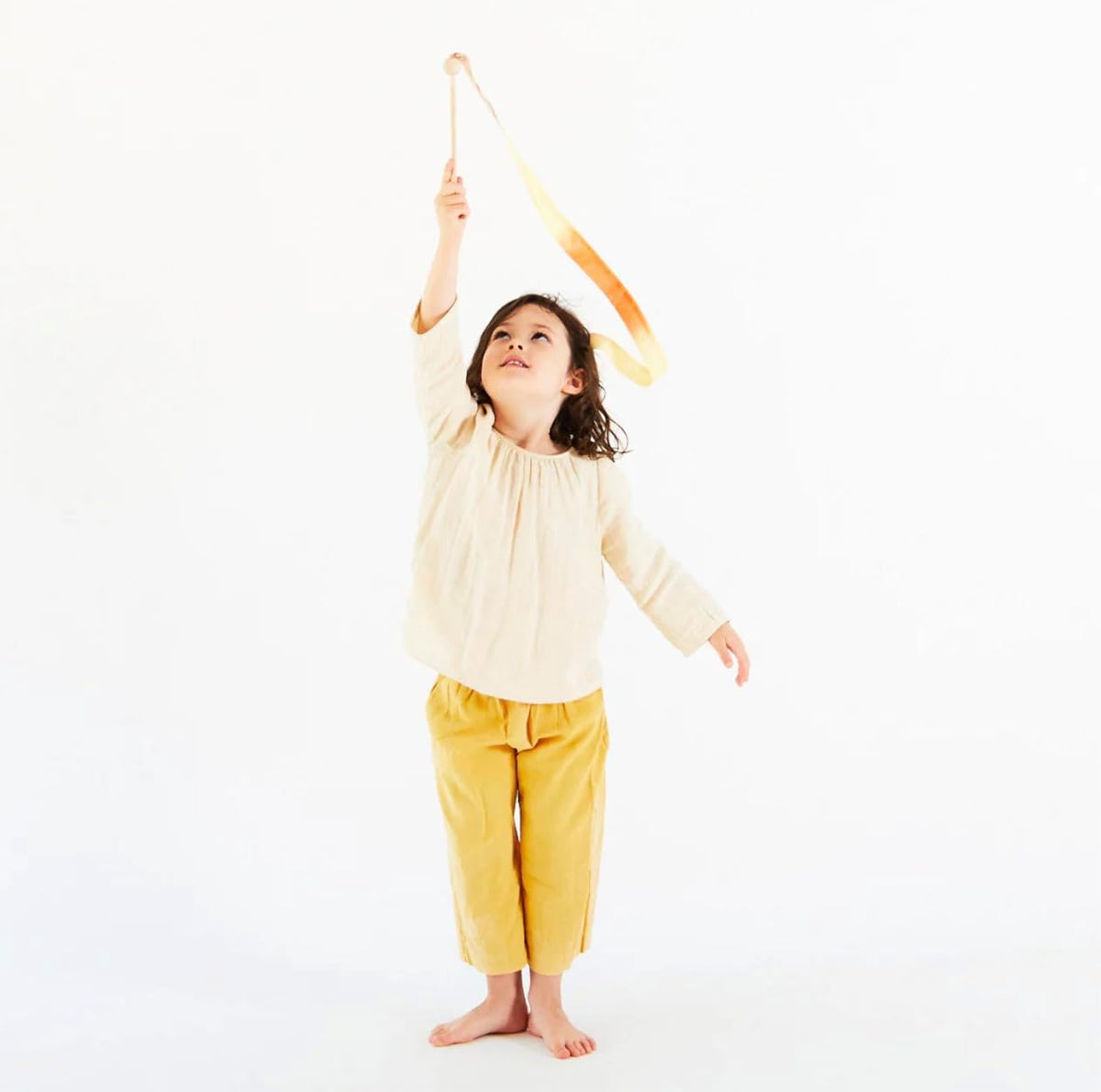Sarah's Silks Mini Rainbow Streamer, Long Ribbon Wand for Kids - Boho Rainbow Set of 2 - image 3