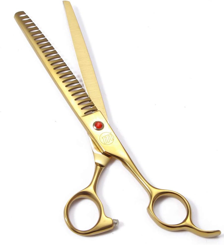 Professional Dog Grooming Scissors Set - 8 Inch (Pack of 5) / Gold - image 3