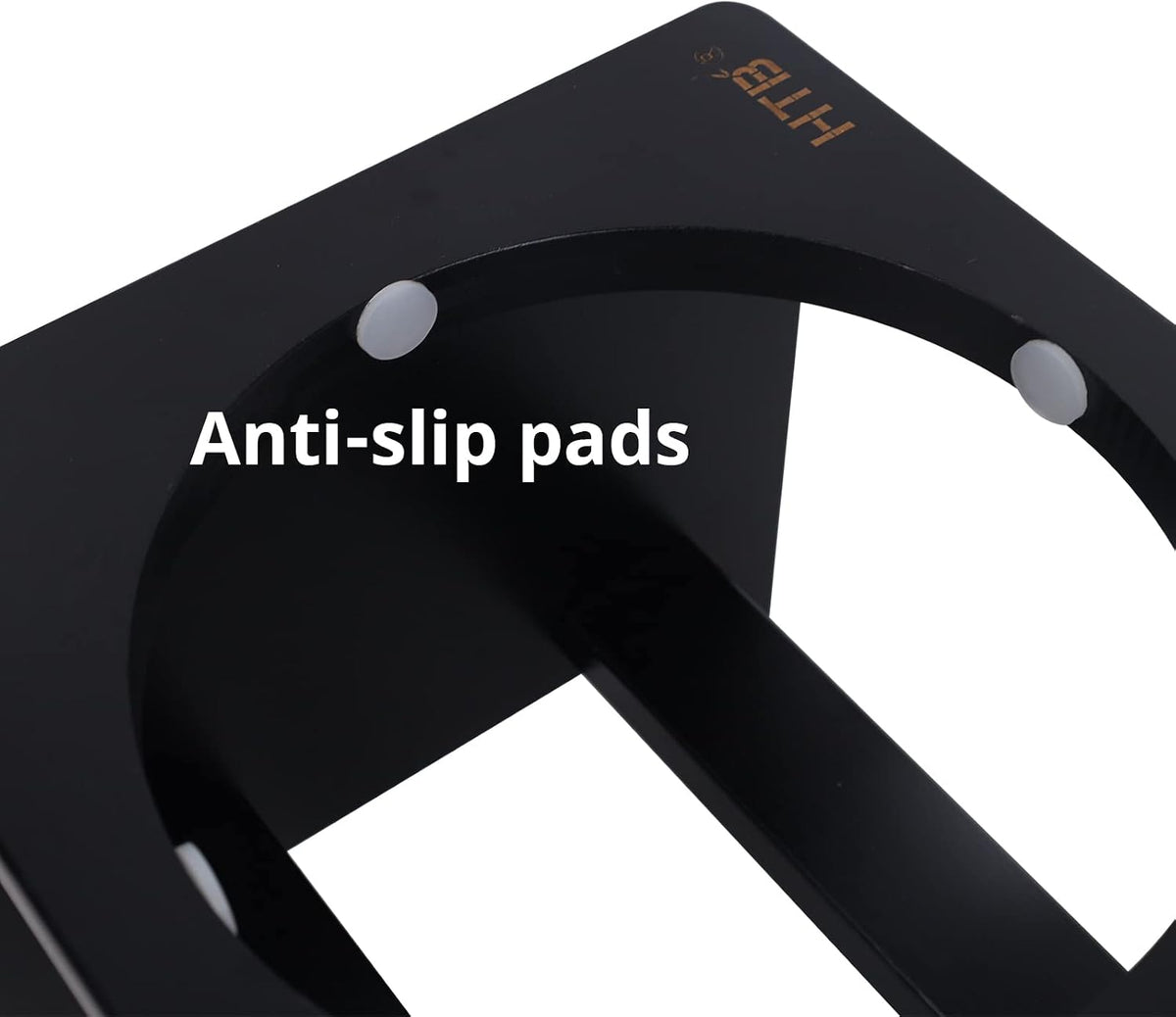 HTB Elevated Dog Bowls,Raised Dog Bowl Stand with 2 Stainless Steel Bowls,Elevated Raised Dog Bowls - medium-7"tall,29 Oz bowl / Black - image 2