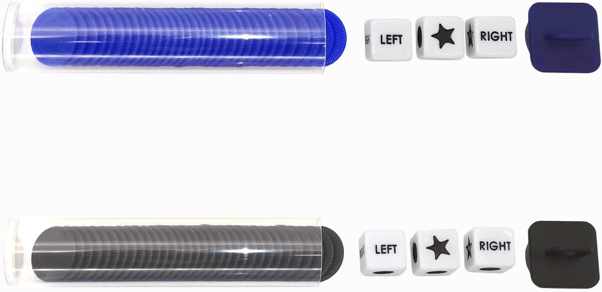 Ahoper Right Left Center Dice Game Prime Set Bundle with 3 Dices + 36 - 2 Pack - image 3