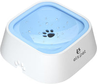 ELS PET No Spill Dog Cat Bowl 35oz 1L Anti Slip Travel Water - 1L / Blue