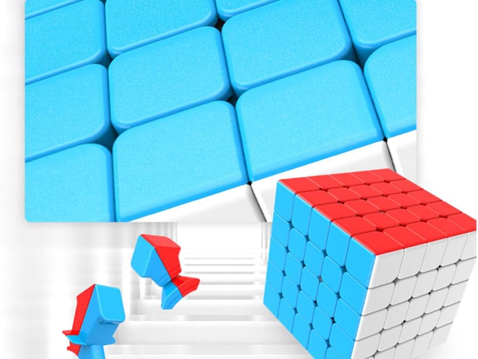 MeiLong 5x5 stickerless speed cube in bright colors - view 2