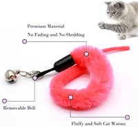 LASOCUHOO Cat Worm Toys, Interactive Cat Wand Replacement - image 2