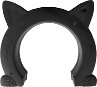 Fhiny Cat Door Interior Door - XL: 8.5" dia / Black