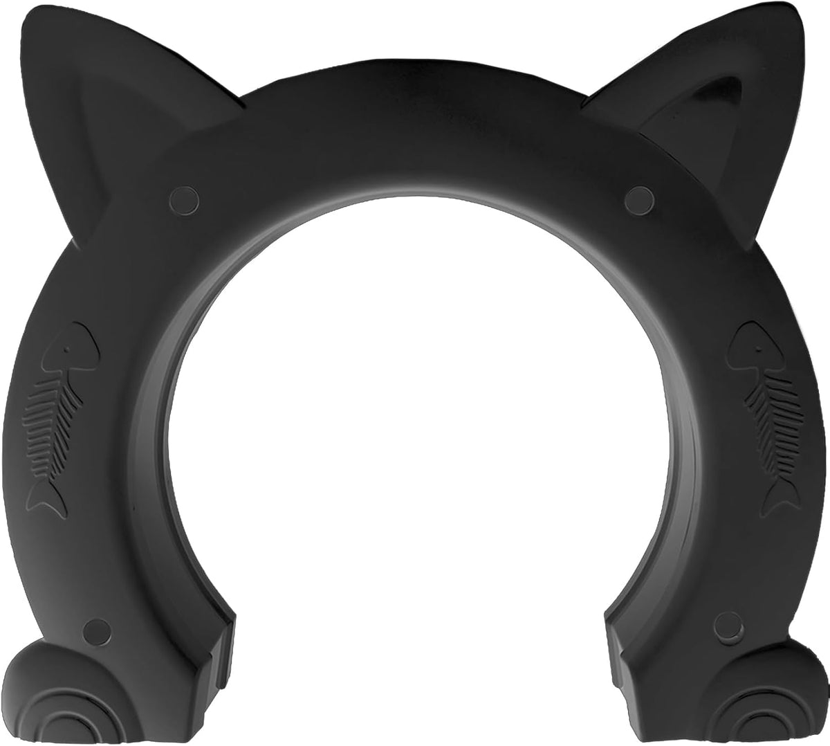 Fhiny Cat Door Interior Door - XL: 8.5" dia / Black