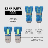 Canada Pooch Dog Boots for Hot Pavement - Dog Boots & Paw Protectors with Anti Slip Rubber | Water Friendly, Breathable Dog Shoes for Hot Days, Great for Dogs Grey - Size 1