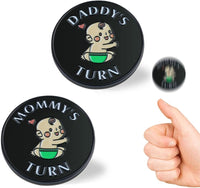 Vichona new parent decision coin reading Mommy's Turn and Daddy's Turn - view 3