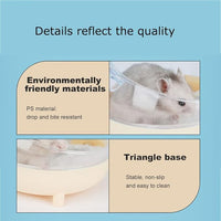Meow&Woof Hamster Sand Bath Container, Large Sandbox Toilet Gerbil Batheoom, Tiny Chinchilla Dust Bathtub Sand Bath Box for Hamster Cage Accessories 6.5 Inch-Pink