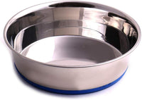 Max and Neo Heavyweight Non-Skid Rubber Bottom Stainless Steel Dog - Large