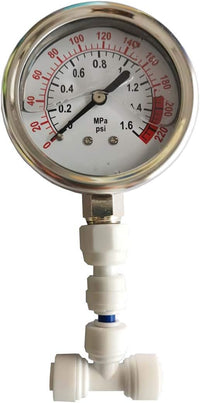 Malida Stainless Water Pressure Test Gauge - 1 Pack