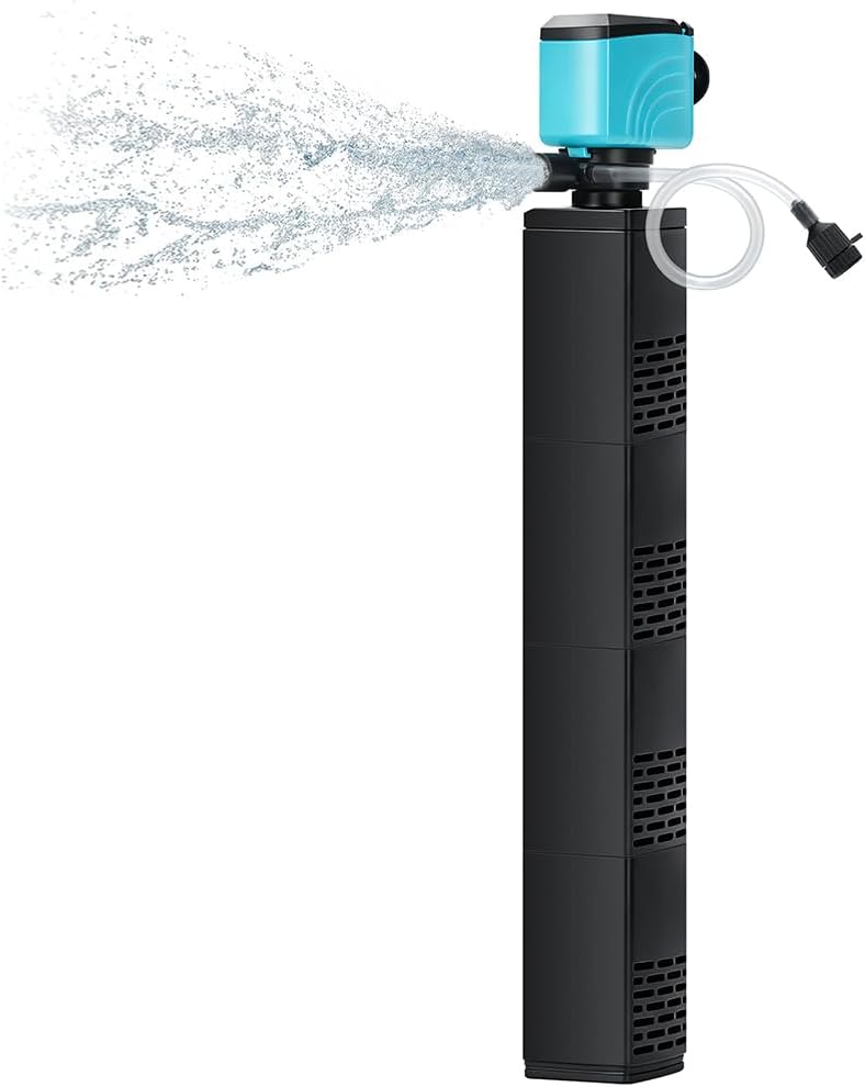 DaToo Aquarium Filter 5-15 Gallon Fish Tank Filter 120GPH Powerful - 45W 800GPH For 150-300 Gallon