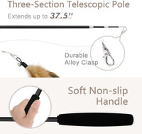 SONGWAY Interactive Cat Feather Toy Set - Black - image 4