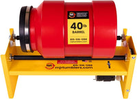 MJR Tumblers 40lb heavy duty rock tumbler with powder-coated steel frame and rubber rollers - view 5