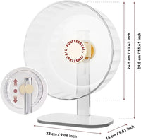 Super Silent Hamster Wheel 10.4 Inch, Magnetic Large Rat Wheel for Chinchilla, Gerbil, Guinea Pig, Cat, Mouse, Sugar Glider and Dwarf, Syrian Hamster Accessories (Cream White)