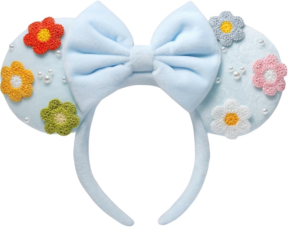 UNSPAZ Mouse Ears Headbands - Baby Blue