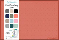 Dog Food Mat - 28x18 Raised Edges Dogs Mat for Food and Water Prevent Spill, Waterproof Cat Food Mats Protect Floors, Easy Clean Dog Bowl Mats for Food and Water, Silicone Pet Feeding Placemats