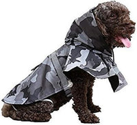Adjustable Large Dog Raincoat with Strip Reflective - Gray / XL - image 3
