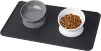 Elevated Cat Food Bowl, 5 Oz Ceramic Raised and Tilted Water Bowl, Anti Vomiting and Protect Pets' - White & Grey / 5 OZ - 1 Pack