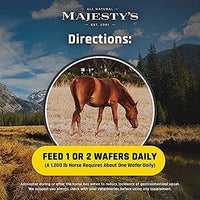 Majesty's Flex HA Wafers - Superior Performance Horse/Equine Joint Support Supplement - HA, Vitamin C, Yucca, Glucosamine (Peppermint, 2 Pack(120 Count Total))