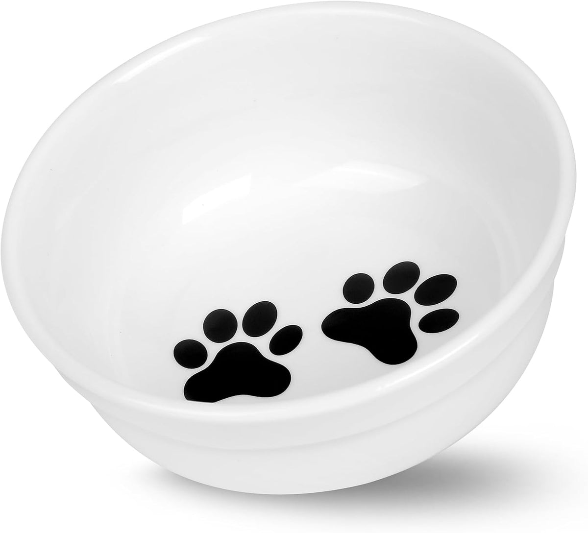 5" Ceramic Cat Bowl with Paws Pattern - Paws