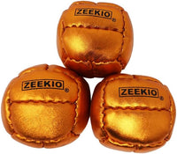 Zeekio Galaxy 12 panel leather juggling balls, pack of 3 in dark blue - view 27