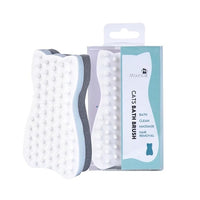 Mooncat Cat Grooming Brush - For Shedding, Long or Short Haired Cats, Removes Mats, Tangles, and Loose Fur - Massage Comb for Indoor Kittens