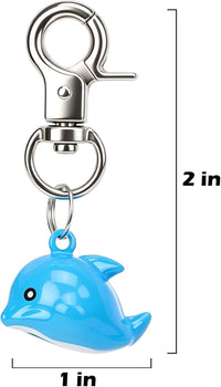Cat Bell 2 Pack, Pet Collar Bells for Cats and Dogs - Dolphin / Small - image 4