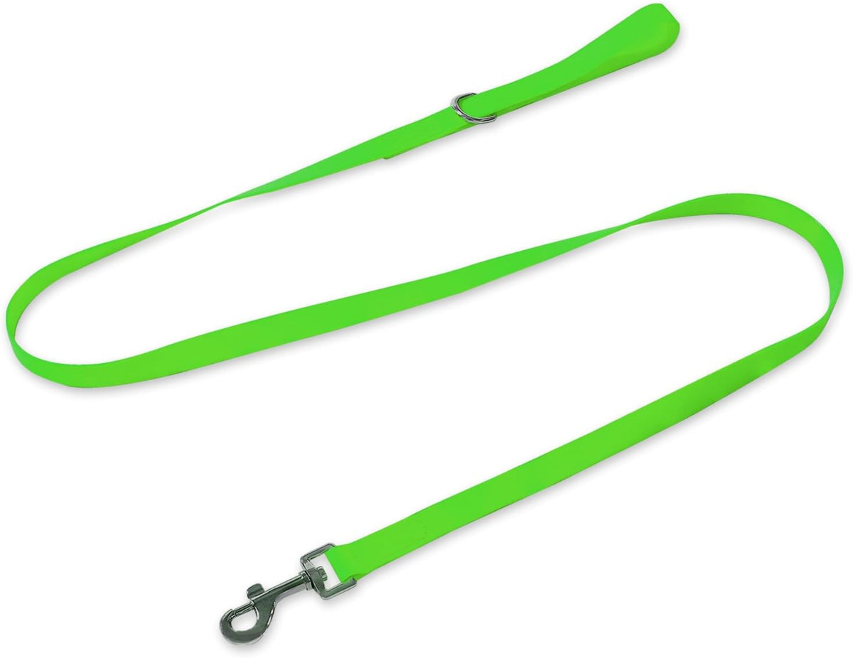 Waterproof Dog Leash, 5/6 FT Durable Odor-Proof Dog Leashes with Strong Metal Hooks Fits Small - Green / 6FT - 1 inch Width