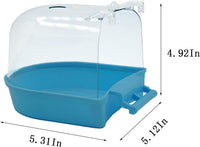PINVNBY 2Pcs Bird Bath for Cage, Parrot Bathtub for Cage - image 3