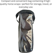 Horse Leg Bandage/Horse Leg wrap (Set of 4) Red, Blue, Navy Blue, and Black (Black)