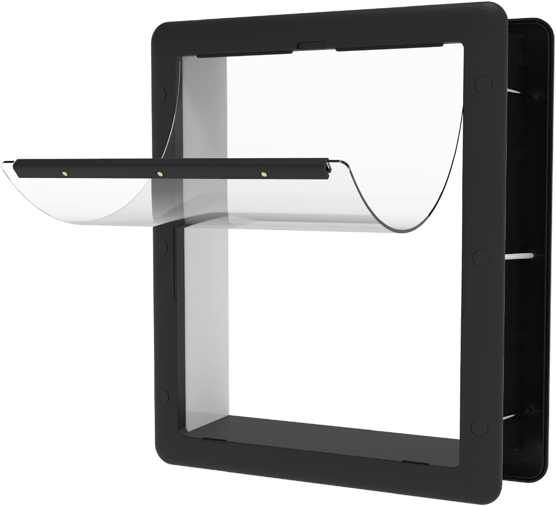 Hakuna Pets Essential Pet Door for Screens - Medium / Black