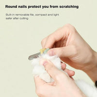LED Pet Nail Clippers,Upgrade Cat Nail Clipper with Light,Cat Claw Trimmer Nail Clippers for Dogs,Trim Your Pets Nails Easy and Pain-Free Grooming Tool for Small Animals (Purple)